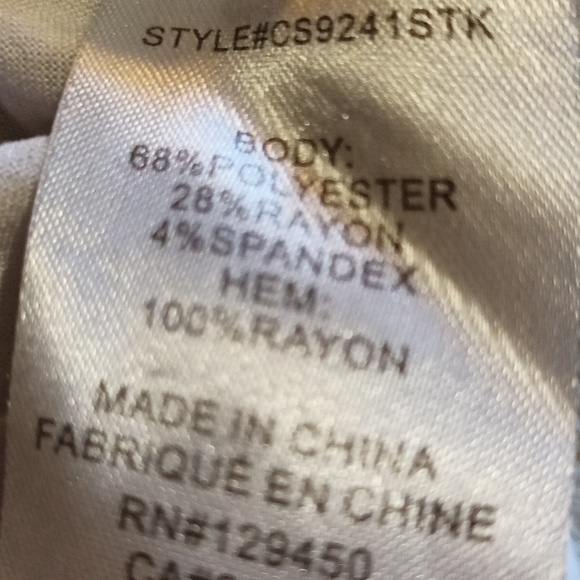 COMO BLU Blue and White Stripe Cold Shoulder Top Size XL - Picture 4 of 5